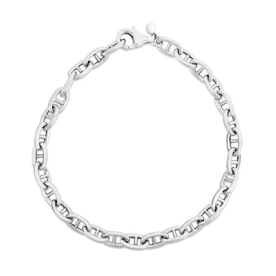5.9mm Puff Mariner Chain Bracelet in Hollow Sterling Silver - 7.5"