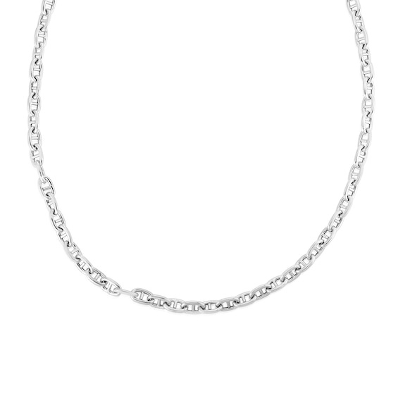 5.9mm Puff Mariner Chain Necklace in Hollow Sterling Silver - 18"