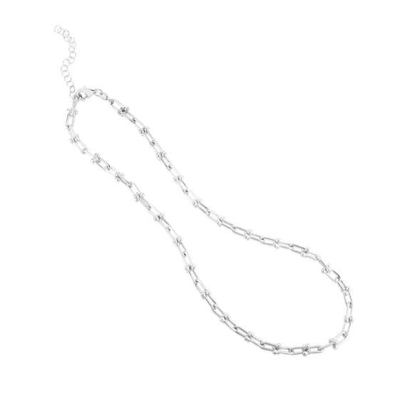 6.0mm Oval Link Chain Necklace in Hollow Sterling Silver - 20"
