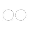 Thumbnail Image 2 of 35.7mm Bamboo Hoop Earrings in Sterling Silver