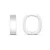 Thumbnail Image 1 of 16.6mm Rectangular Huggie Hoop Earrings in Sterling Silver