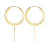 Thumbnail Image 3 of Wing Drop Hoop Earrings in 14K Gold