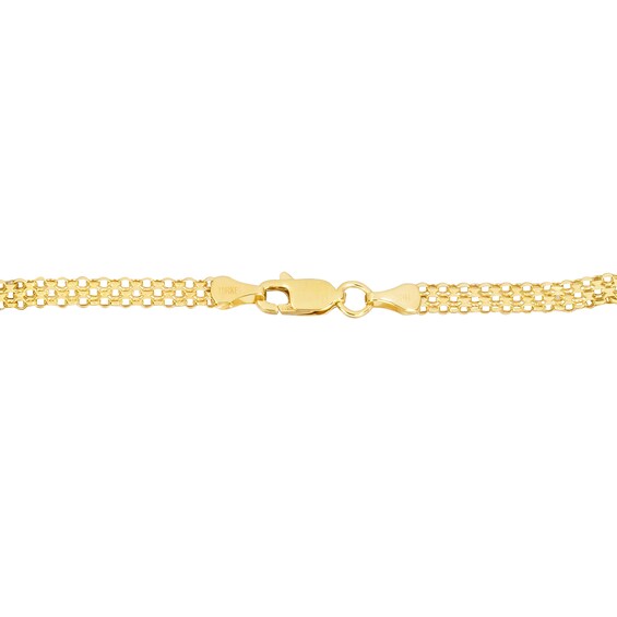 3.5mm Bismark Chain Necklace in Hollow 14K Gold - 16â