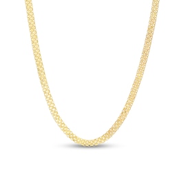 3.5mm Bismark Chain Necklace in Hollow 14K Gold - 18"
