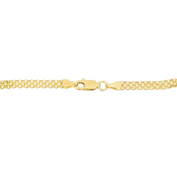 3.5mm Bismark Chain Necklace in Hollow 14K Gold - 18"