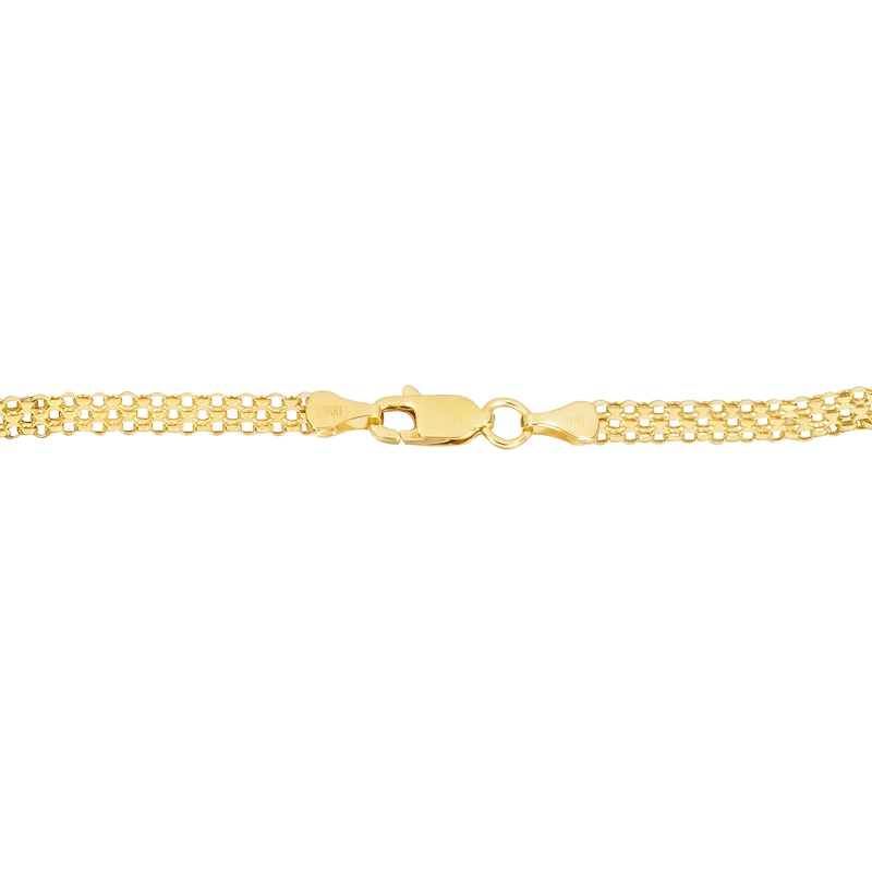 Main Image 2 of 3.5mm Bismark Chain Necklace in Hollow 14K Gold - 18"