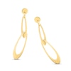 Thumbnail Image 2 of Open Oval Link Drop Earrings in 14K Gold