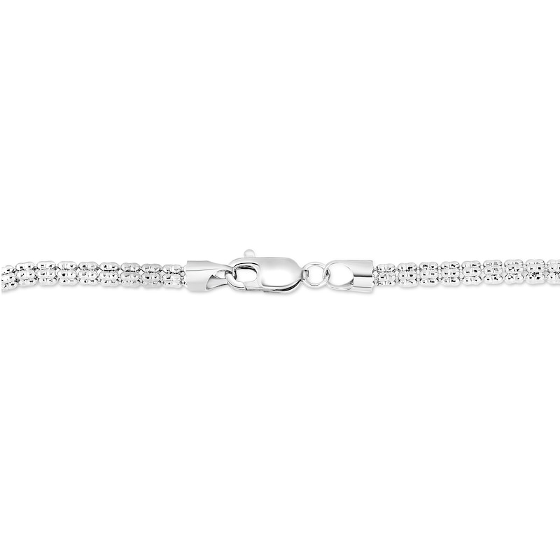 Main Image 3 of Diamond-Cut Ice Chain Necklace in 14K White Gold - 18"