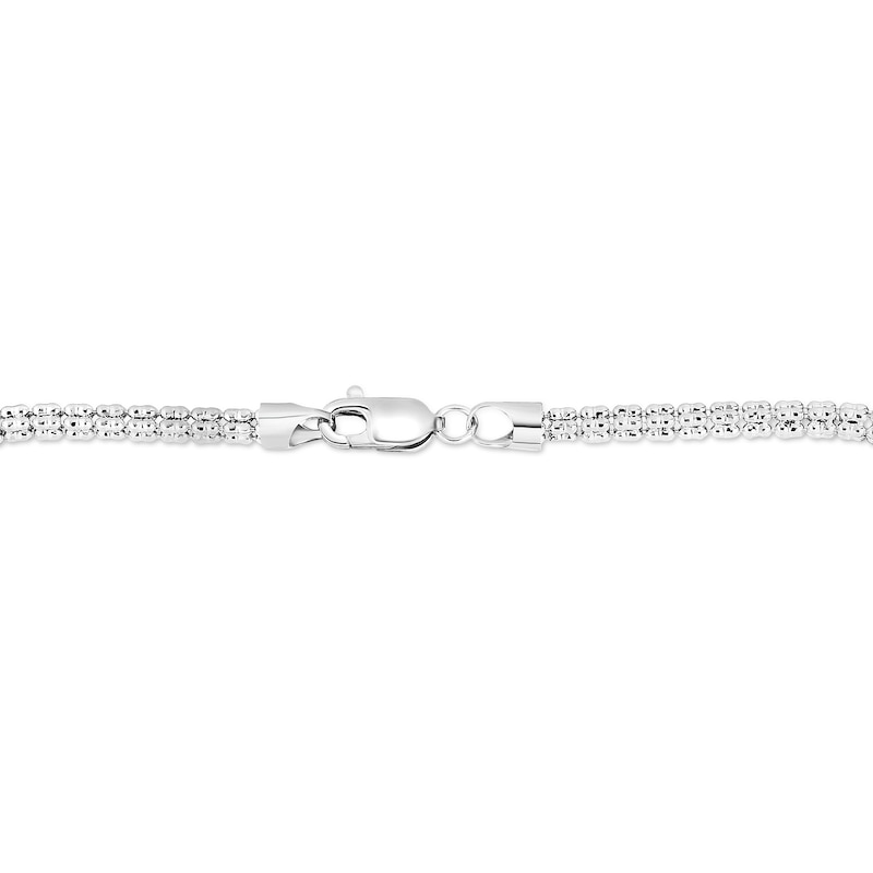 Main Image 3 of Diamond-Cut Ice Chain Necklace in 14K White Gold - 20”
