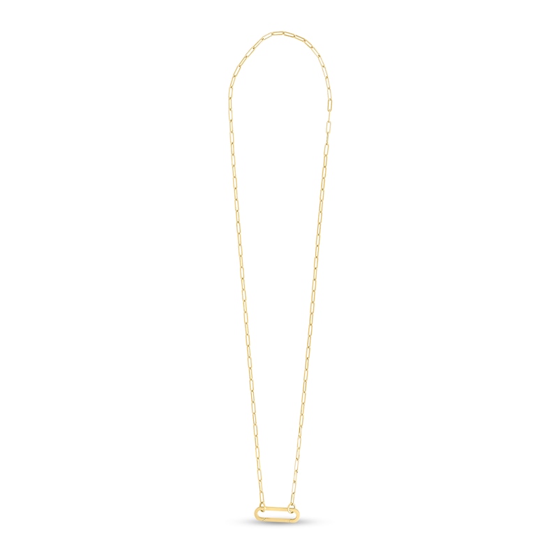 Main Image 1 of 2.0mm Paper Clip Chain Necklace in 14K Gold - 18"