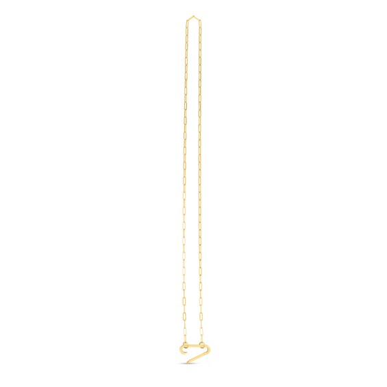 2.0mm Paper Clip Chain Necklace in 14K Gold - 18"