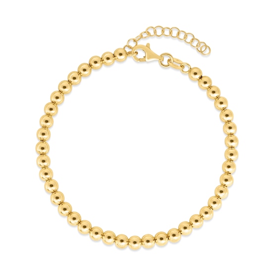 4.0mm Bead Chain Bracelet in 14K Gold - 9â