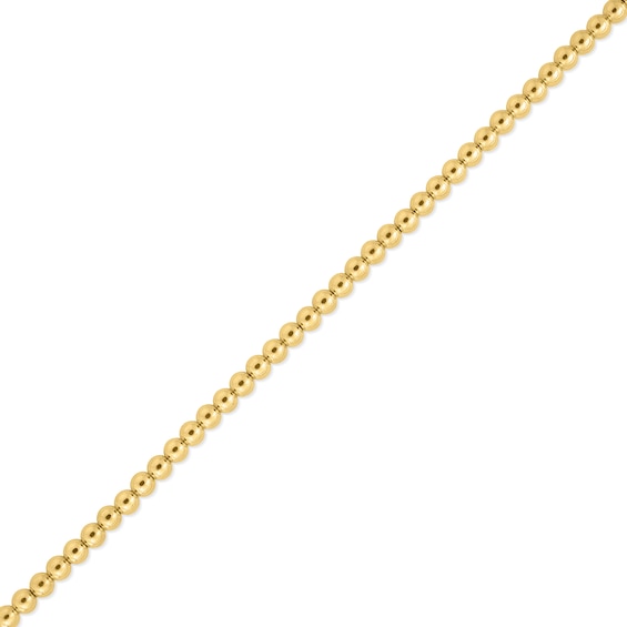 4.0mm Bead Chain Bracelet in 14K Gold - 9â