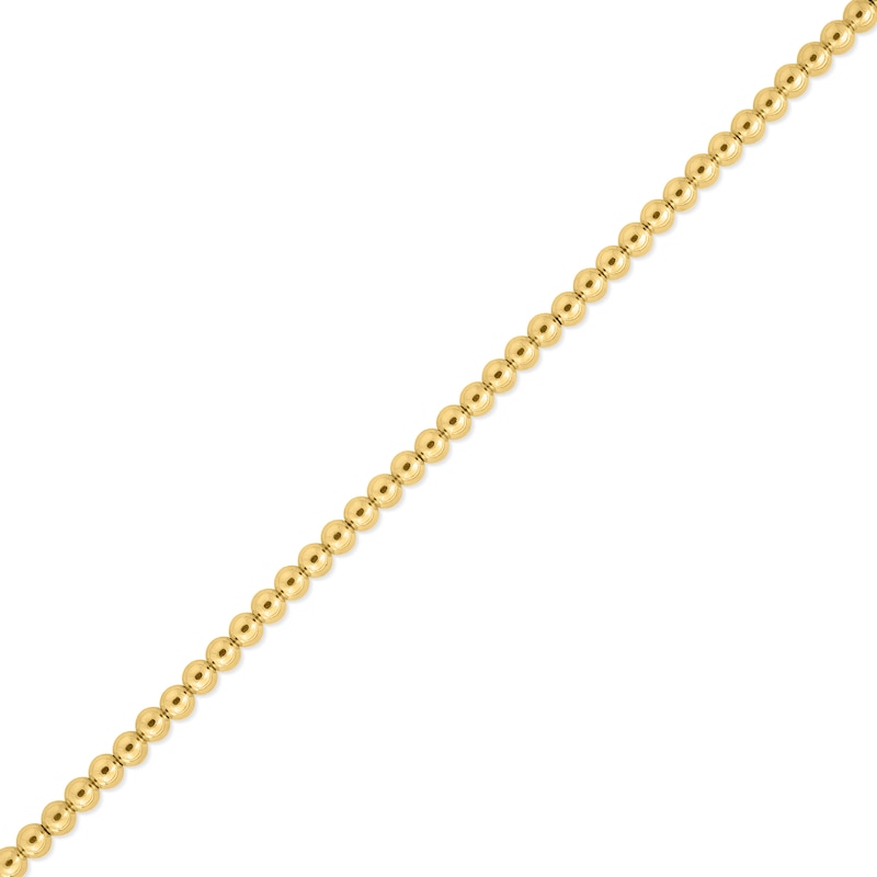 Main Image 2 of 4.0mm Bead Chain Bracelet in 14K Gold - 9”