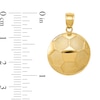 Thumbnail Image 2 of Soccer Ball Necklace Charm in Solid 14K Gold