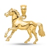 Thumbnail Image 1 of 3D Horse Necklace Charm in Solid 14K Gold