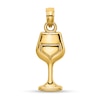 Thumbnail Image 1 of Wine Glass Necklace Charm in Solid 14K Gold