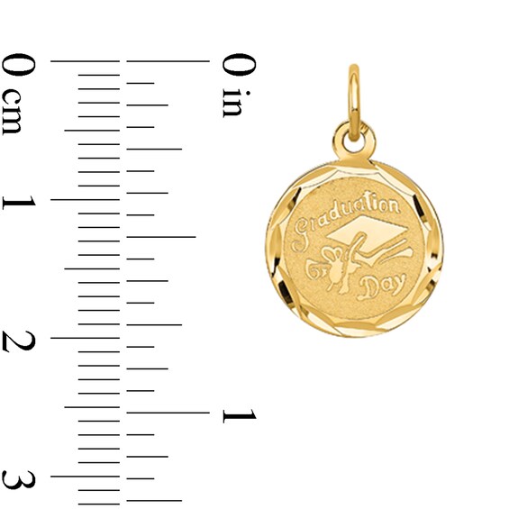 Diamond-Cut âGraduation Dayâ Charm in Solid 14K Gold