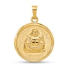 Thumbnail Image 1 of Buddha Medallion Necklace Charm in Hollow 14K Gold