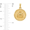 Thumbnail Image 2 of Buddha Medallion Necklace Charm in Hollow 14K Gold