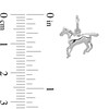 Thumbnail Image 2 of Horse Charm in Solid 14K White Gold