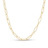 Thumbnail Image 1 of 3.65mm Paper Clip Chain Necklace in Hollow 14K Gold - 20”