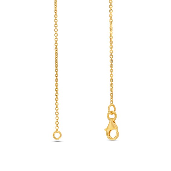 Teardrop Necklace in Sculpted Hollow 14K Gold - 20â