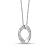 Thumbnail Image 1 of Twist Oval-Link Pendant in Sterling Silver - 17.5”