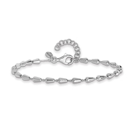 3.0mm Cone-Shaped Bead Chain Bracelet in Hollow Sterling Silver - 8”