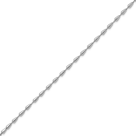 3.0mm Cone-Shaped Bead Chain Bracelet in Hollow Sterling Silver - 8â