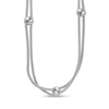 Thumbnail Image 1 of Spiga Chain Linked Double Strand Necklace in Sterling Silver - 19.25”