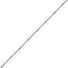 Thumbnail Image 2 of Oval Bead Station Spiga Chain Bracelet in Sterling Silver - 8”