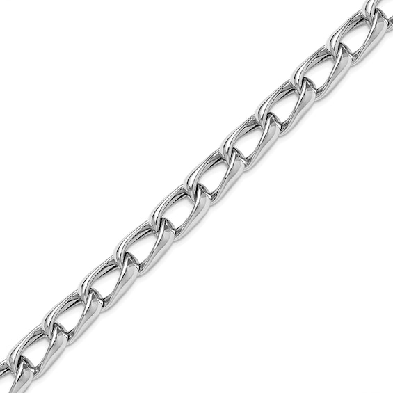 9.5mm Fancy Link Chain Bracelet in Sterling Silver - 7.5â