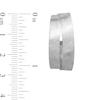 Thumbnail Image 2 of 27.0mm Multi-Finish Crossover J-Hoop Earrings in Sterling Silver