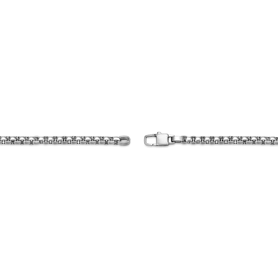 4.5mm Box Chain Necklace in Solid Stainless Steel and Yellow Ion Plate - 22â