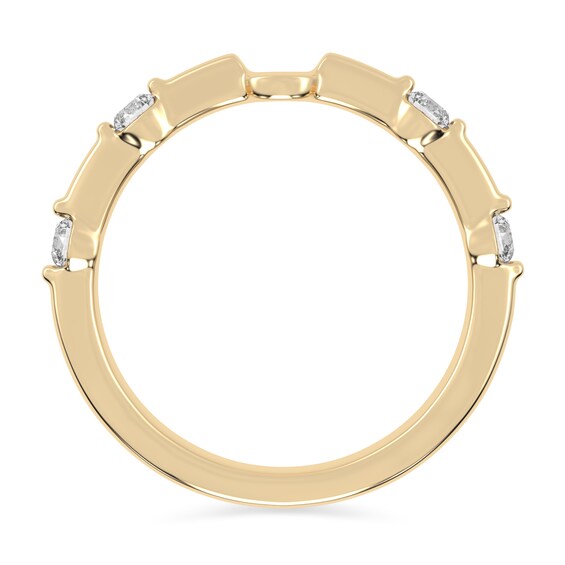 1/4 CT. T.w. Diamond Station Semi Mount in 14K Gold