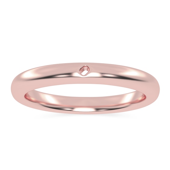 Solitaire Semi Mount in 14K Rose Gold