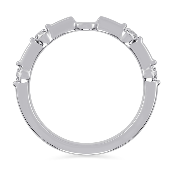 1/4 CT. T.w. Diamond Station Semi Mount in 14K White Gold