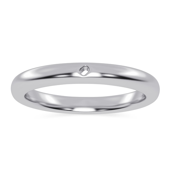 Solitaire Semi Mount in 14K White Gold