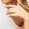 Thumbnail Image 2 of 1/6 CT. T.W. Diamond Alternating Pattern Vintage-Style Stackable Anniversary Band in 10K White Gold