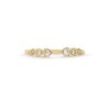 Thumbnail Image 4 of 1/6 CT. T.W. Diamond Trio Open Shank Stackable Anniversary Band in 10K Gold