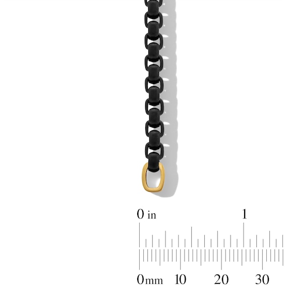 4.5mm Box Chain Bracelet in Solid Stainless Steel with Ion Plate - 8.5"