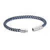 Thumbnail Image 3 of 5.0mm Foxtail Chain Bracelet in Solid Stainless Steel with Blue Ion Plate - 8.5”