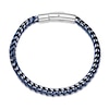 Thumbnail Image 4 of 5.0mm Foxtail Chain Bracelet in Solid Stainless Steel with Blue Ion Plate - 8.5”