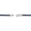Thumbnail Image 5 of 5.0mm Foxtail Chain Bracelet in Solid Stainless Steel with Blue Ion Plate - 8.5”