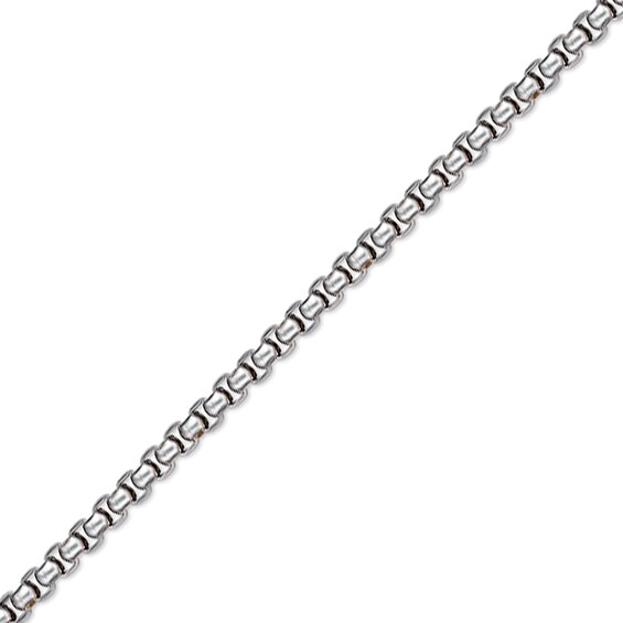 6.0mm Box Chain Necklace in Solid Stainless Steel and Yellow Ion Plate - 24â