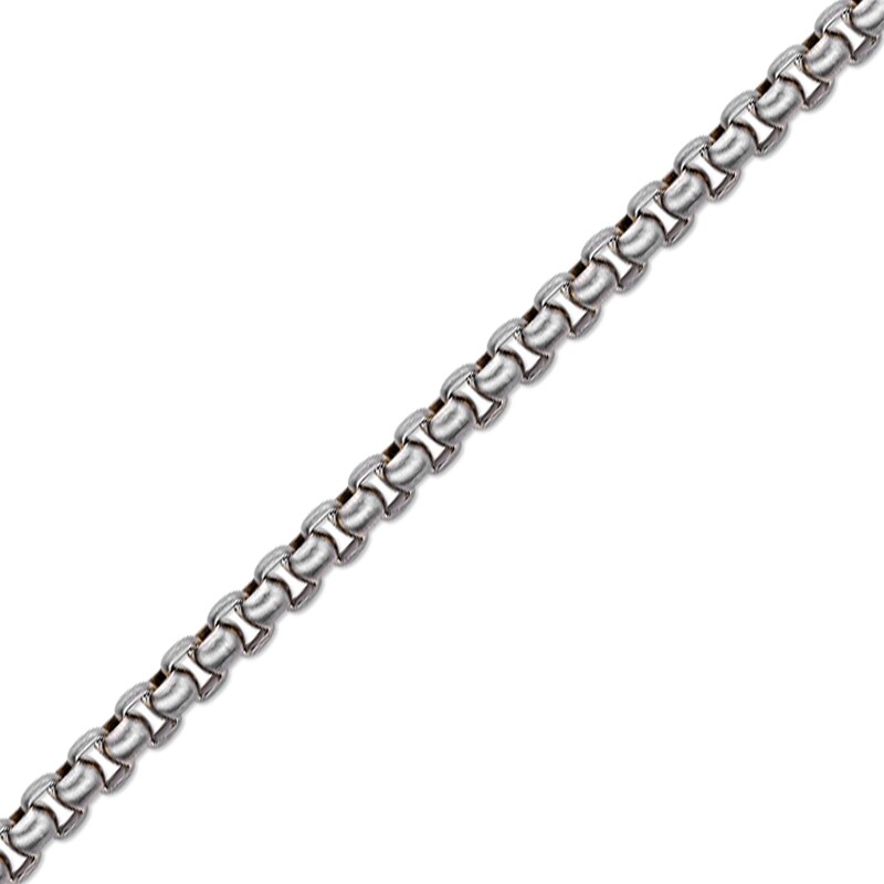 Main Image 3 of 6.0mm Box Chain Bracelet in Solid Stainless Steel and Yellow Ion Plate - 8.5”