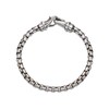 Thumbnail Image 5 of 6.0mm Box Chain Bracelet in Solid Stainless Steel and Yellow Ion Plate - 8.5”