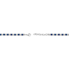 Thumbnail Image 4 of Bead Chain Bracelet in Stainless Steel with Blue Ion Plate - 8.25”