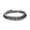 Thumbnail Image 1 of 11.0mm Curb Chain Bracelet in Solid Stainless Steel with Black Ion Plate - 8.5”